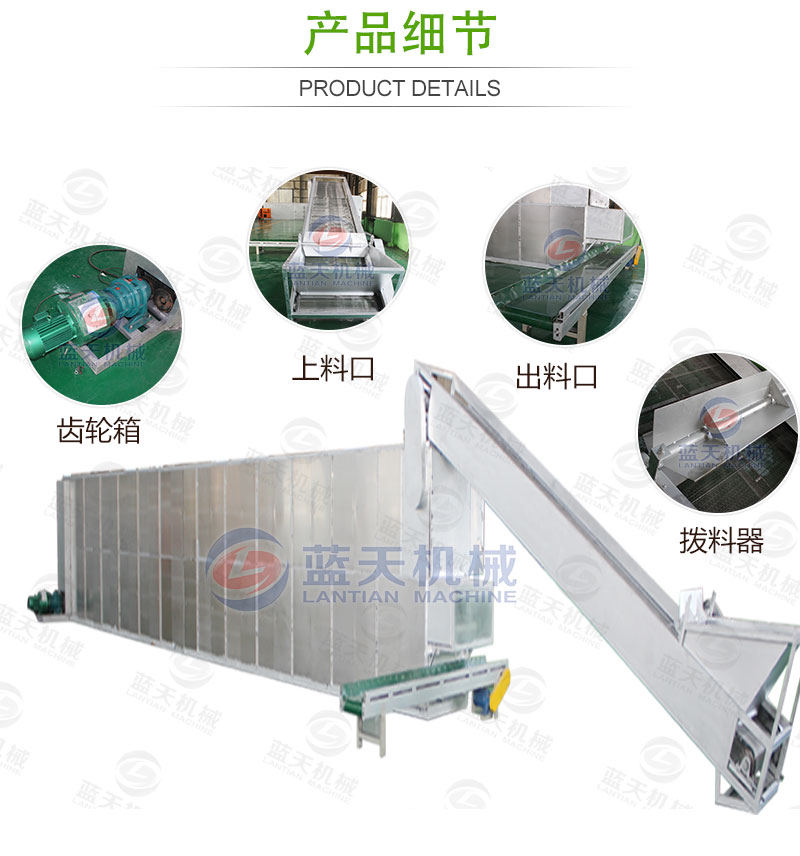 花生網帶式烘干機產品細節