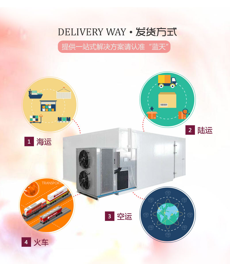 荔枝龍眼烘干機發貨方式